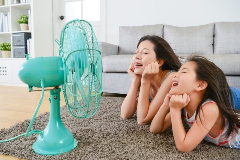 Ventilador vs. ar condicionado