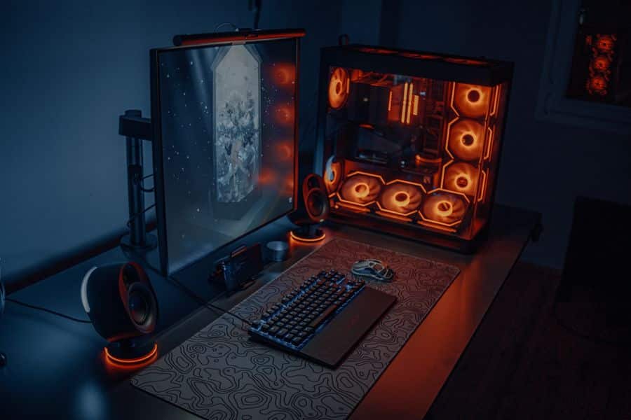 Setup gamer com PC AMD Ryzen